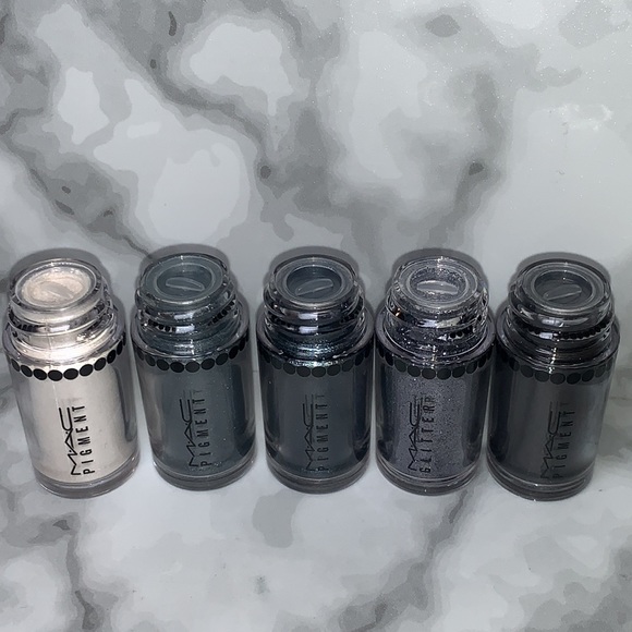 MAC Silver & Blue Objects of Affection PIGMENT & GLITTER SET - Picture 4 of 13